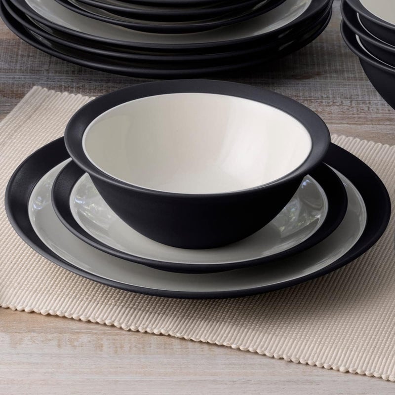 Noritake Colorware Graphite 4Piece Curve Place Setting Service for 1 - Image 2