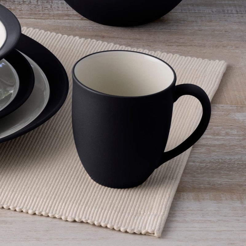 Noritake Colorware Graphite 4Piece Curve Place Setting Service for 1 - Image 3