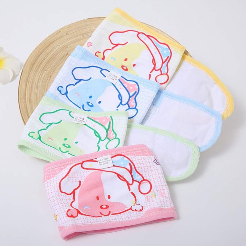 comfrt 4pcs Baby Belly Binder Cartoon Umbilical Cord Band Navel Band Abdominal Binder Wrap Belly Band,Hernia Belt for Newborn Baby Infant - Image 5