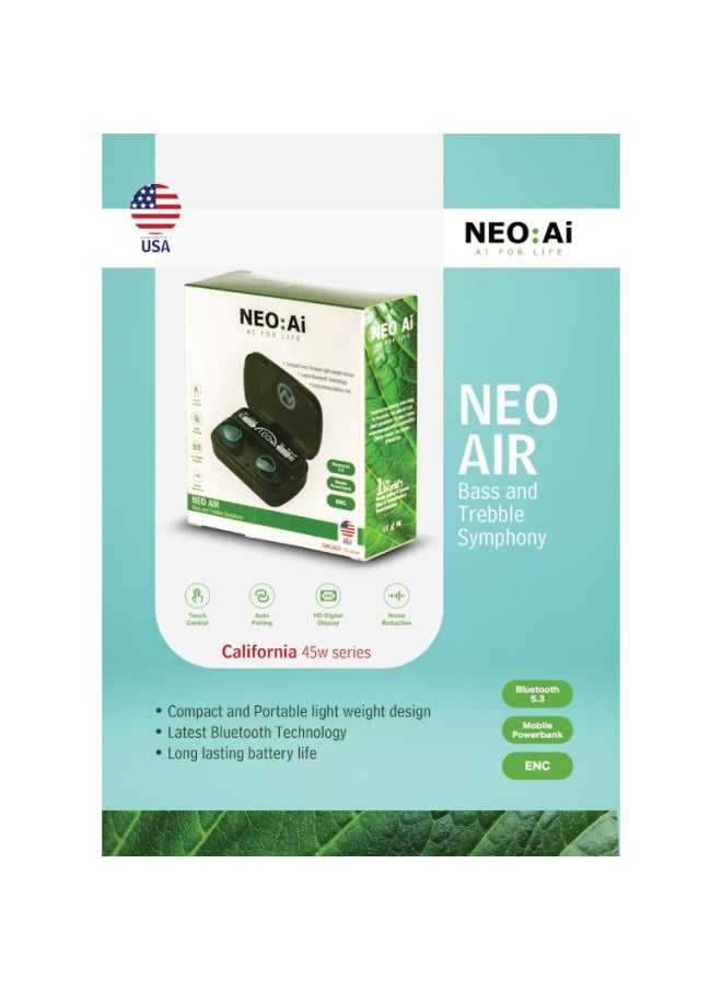 NEO:Ai NEO AI Earbuds - Black - VEN2011  - Image 3