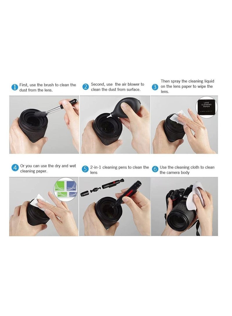 Arabest Camera Cleaning Kit Professional Lens with Air Blower Pen Cloth for Phone Laptop - Image 4