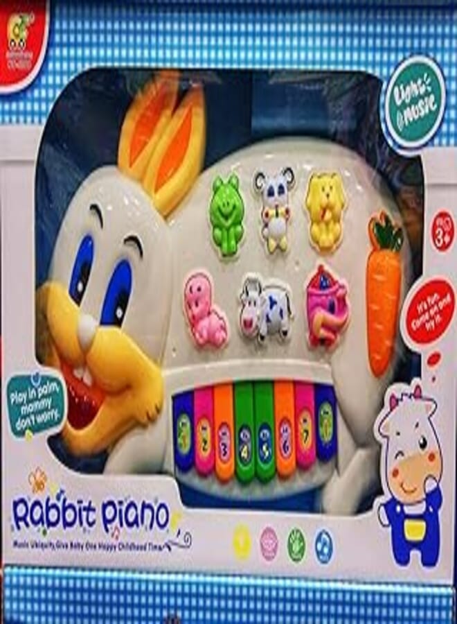 Adorable Music Rabbit with Music Sounds When Pushing the Buttons