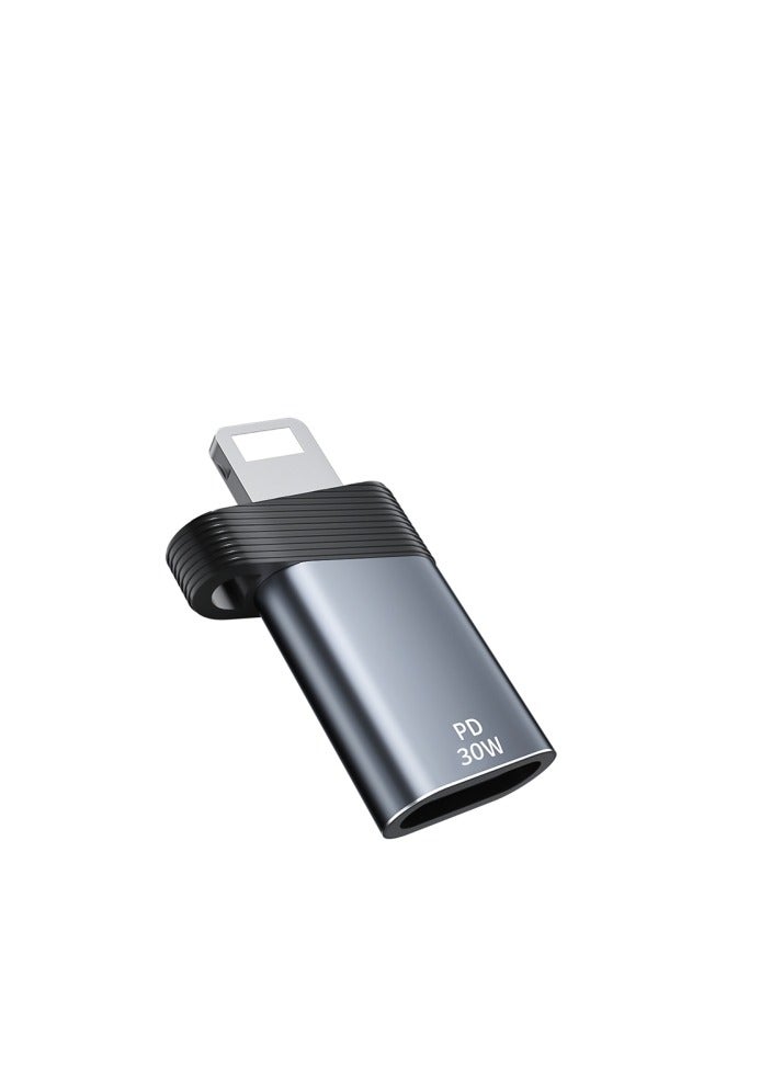 30W 8 Pin Male to USB-C/Type-C Female Adapter, Apple, Smasung, I Pad, I Phone