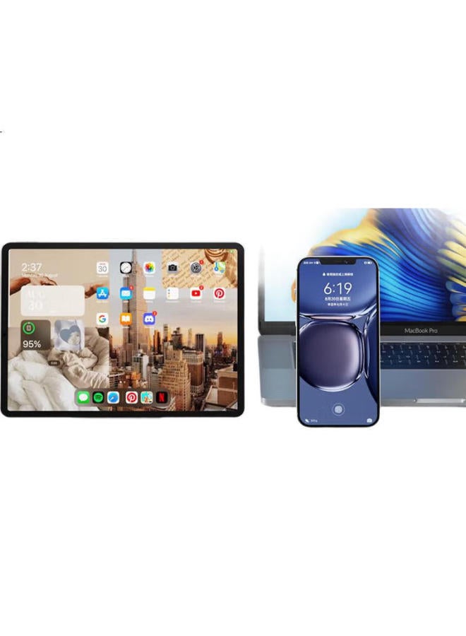 B.O.W Bow Hd086Cl Dual-Mode Wireless Bluetooth Membrane Keyboard Quiet Flat Panel Laptop Desktop Computer For Men And Women, Rechargeable, Milk Tea Color - Image 1