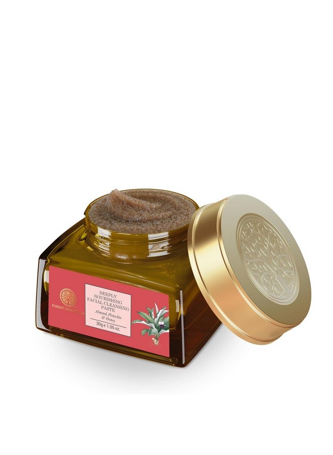 Forest Essentials Facial Cleansing Paste for Dry Skin | with Almond Pistachio & Honey | Daily Exfoliating Face Scrub | Moisturising Face Exfoliator | Milk & Honey Face Scrub - Image 2