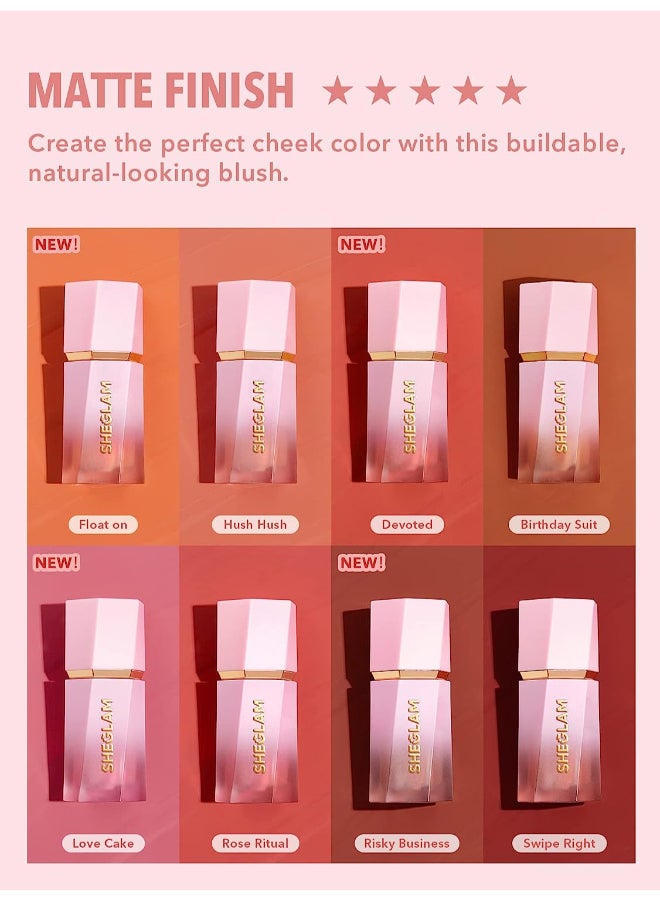SHEGLAM Color Bloom Liquid Blush Rose Rituals - Image 5