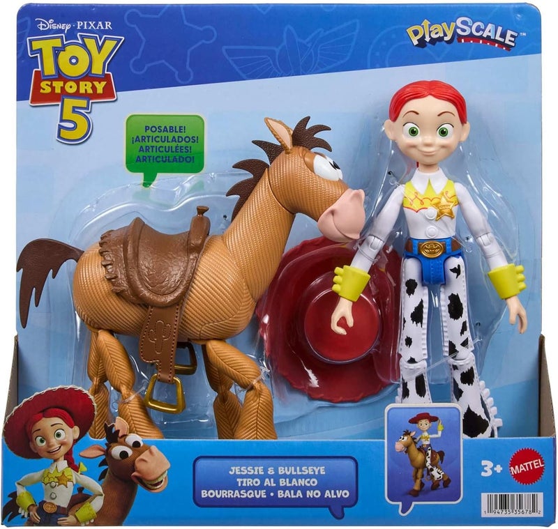 Disney Pixar Toy Story 5 PlayScale Jessie & Bullseye Action Figures Set (Pack of 2) - Image 1