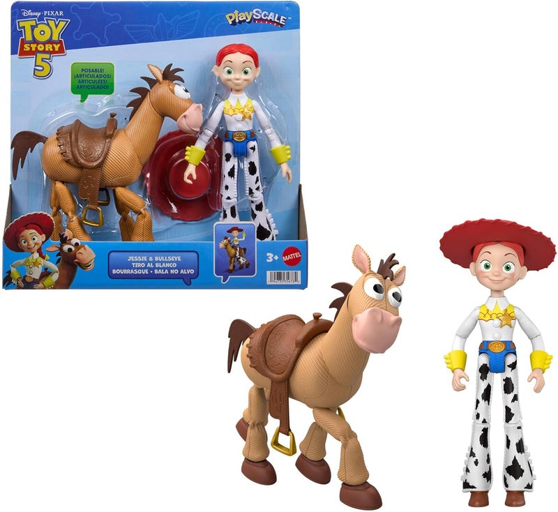 Disney Pixar Toy Story 5 PlayScale Jessie & Bullseye Action Figures Set (Pack of 2) - Image 2