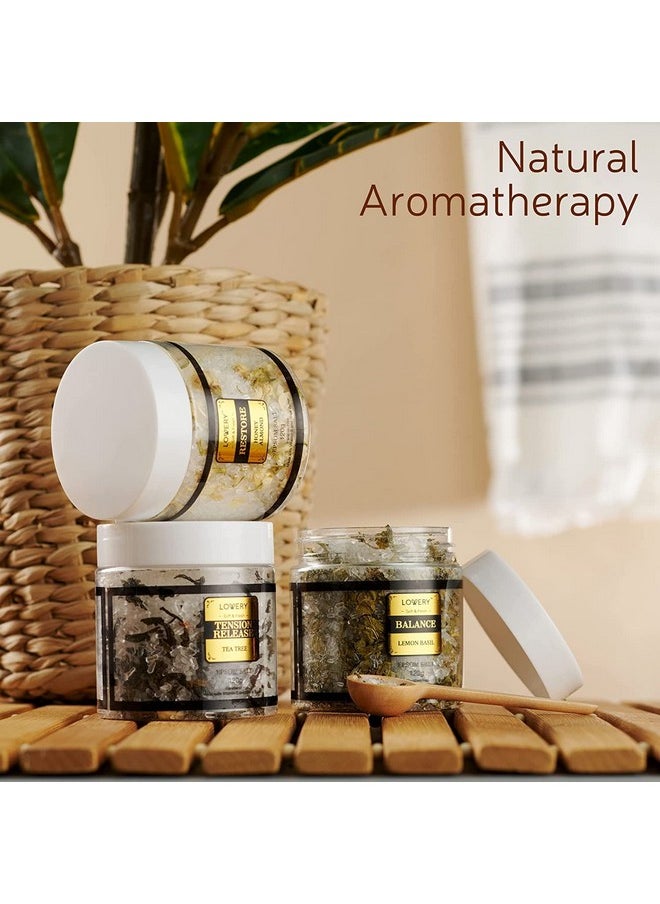 LOVERY - Epsom Bath Salts Gift Set Relaxing Spa Salt With Essential Oils Bubble Bath Soakslavender Eucalyptus Spearmint Lemon Basil Coconut Tea Tree Honey Almond Epsom Salt Self Care Gifts For Women - Image 1