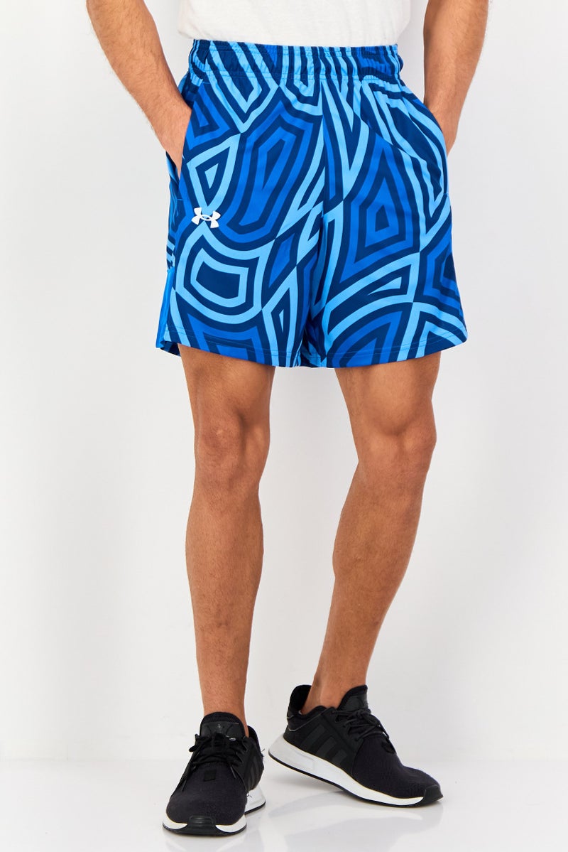 UNDER ARMOUR شورتات تدريب رياضية للرجال مع حبل سحب، متعددة الألوان - Image 1