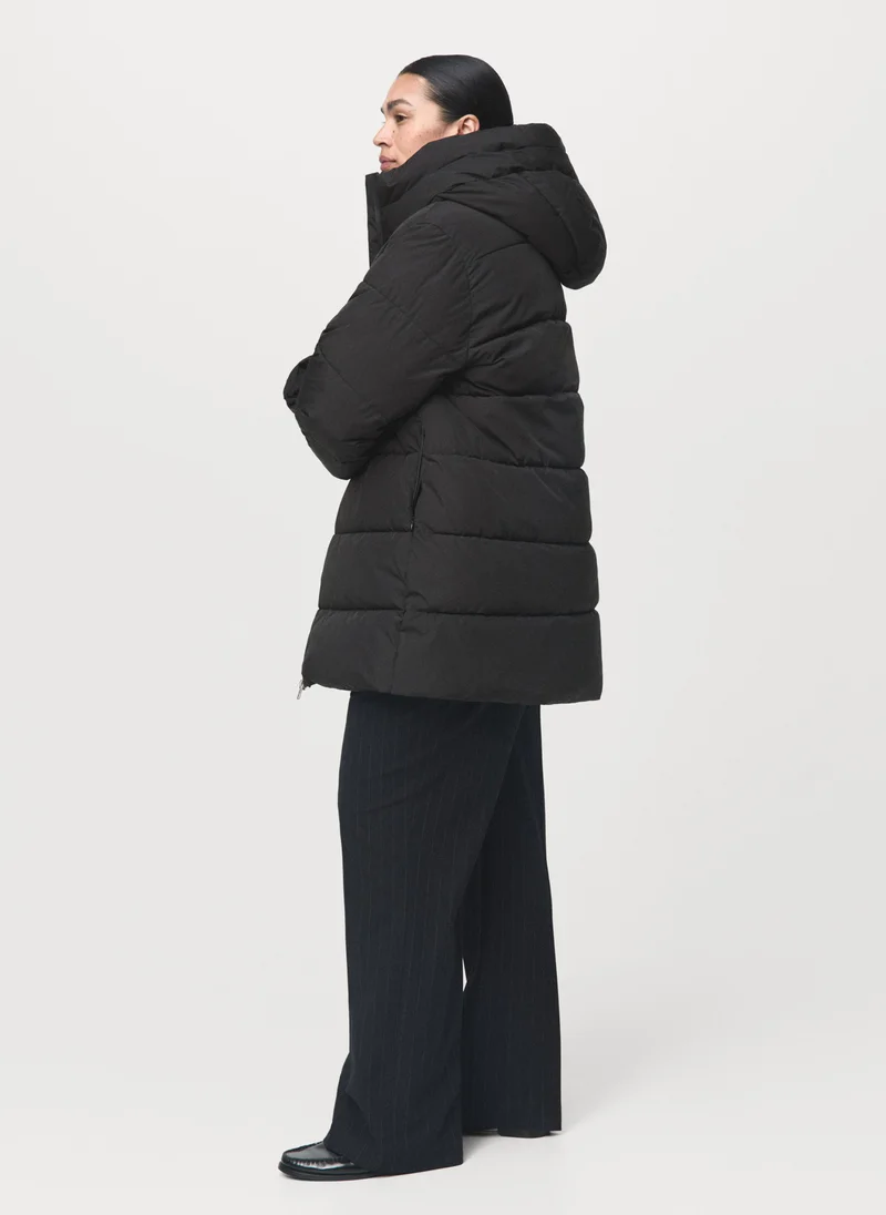 MANGO Hood puffer coat