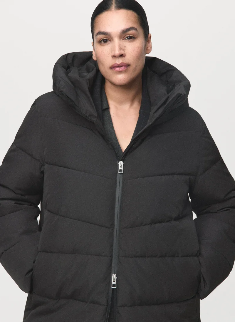 MANGO  Hood puffer coat for Women | Best Price UAE