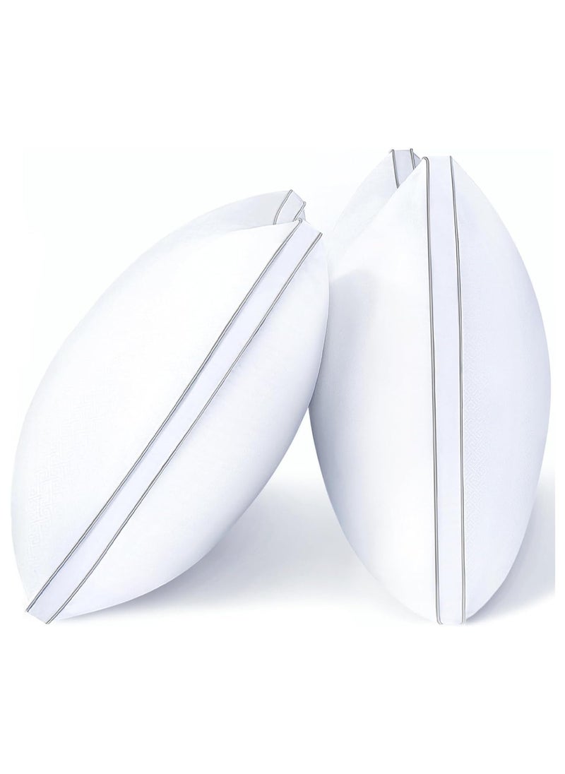 Cool Baby Pillows Queen Size Set of 2 Bed Pillows for Sleeping Queen Pillows 2 Pack for Back Stomach or Side Sleepers Machine Washable 20" x 30"  - Image 1