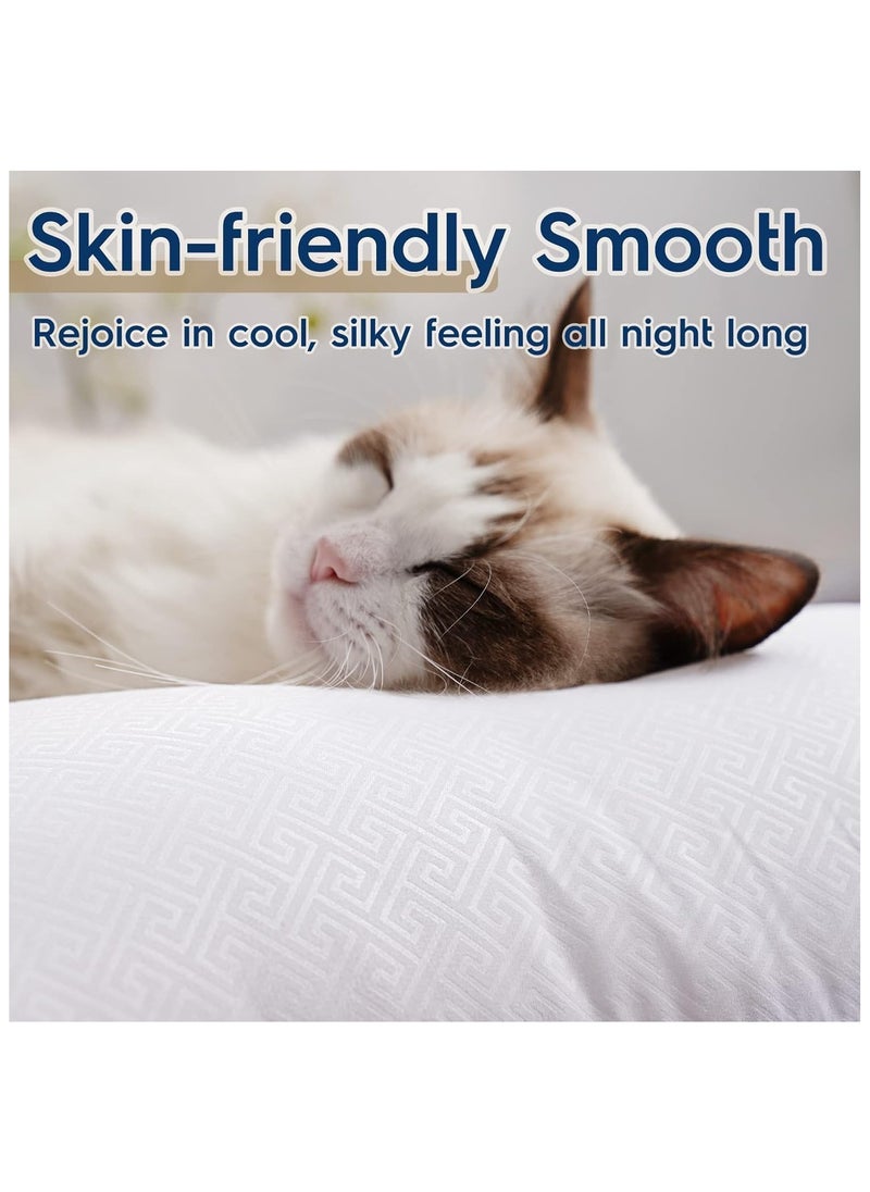 Cool Baby Pillows Queen Size Set of 2 Bed Pillows for Sleeping Queen Pillows 2 Pack for Back Stomach or Side Sleepers Machine Washable 20" x 30"  - Image 3