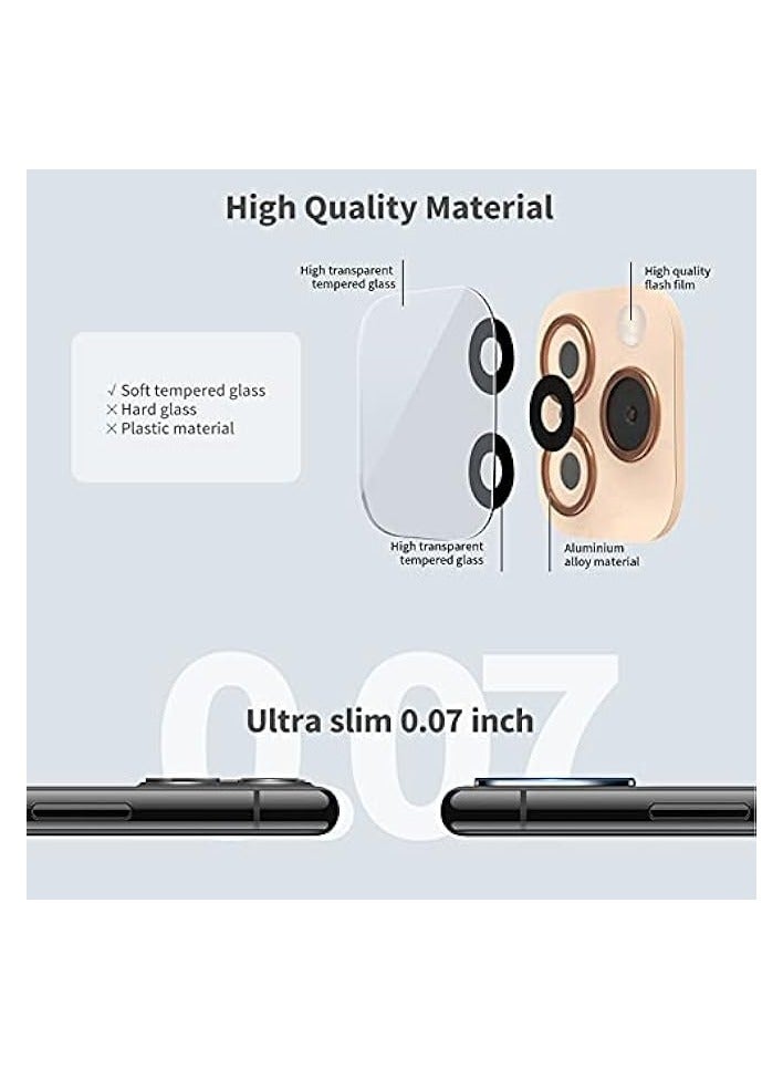 بروماس واقي عدسة الكاميرا لهاتف iPhone XR/X/XS/XS MAX يتحول إلى iPhone 11/11 Pro/11 Pro Max، ترقية واقي عدسة الكاميرا الخلفية من الزجاج المقوى فائق النحافة【Ultra Slim and High Definition】- Ultra slim 0.07 inch. The hole design does not affect the flash, high transparency to ensure original high resolution for images and videos. - Image 3