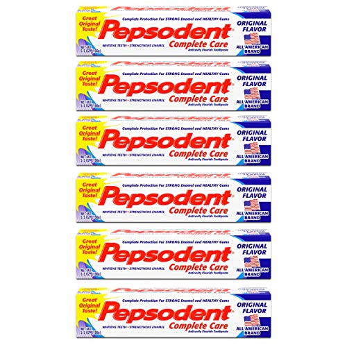 Pepsodent Complete Care Toothpaste Original Flavor 55 oz Pack of 6
