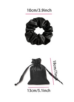 BOFAN Bonnet with Tie Band, Satin Hair Silk Bonnet for Sleeping Women, Sleep Bonnets for Women, Double Layer Sleep Cap for Curly Hair Braids（Black）  - Image 4