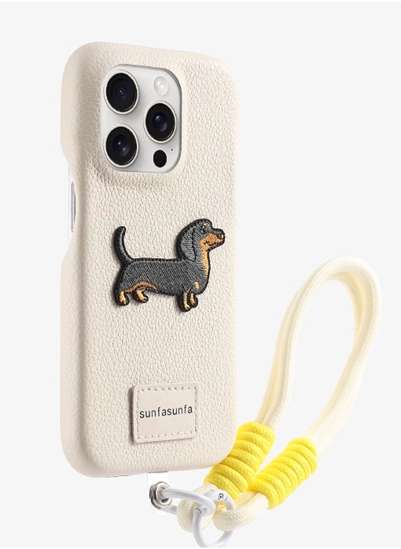 Generic - Foundation make-up sausage dog apple 15 promax mobile phone case iphone15 promax new apple 15 advanced feeling - Image 1
