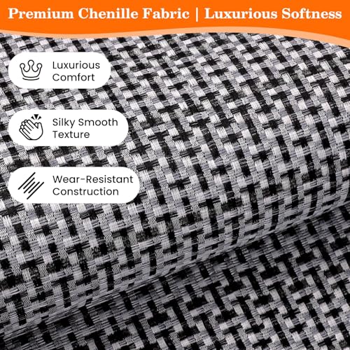 StepRite Kitchen Rugs, Kitchen Mats for Floor, 32"x20" Non-Slip Machine-Washable Kitchen Throw Rug, Absorbent Kitchen Runner Rugs Office, Kitchen Sink Standing Desk Mat, Kitchen Decor Carpet, Black - Image 3