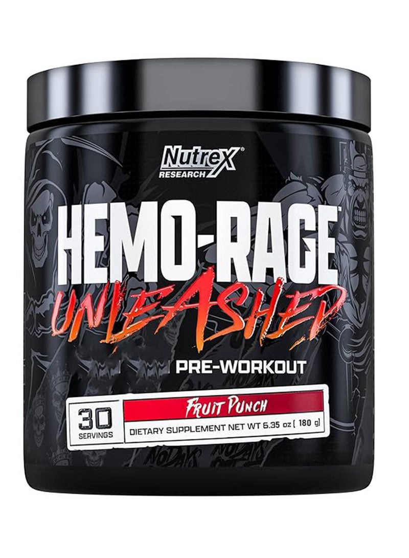 نورتكس ريسيرش هيمو-ريج أنليشد قبل التمرين - نكهة الفواكه (180 جرام) 6.35 أونصة - 30 جرعة - Image 1