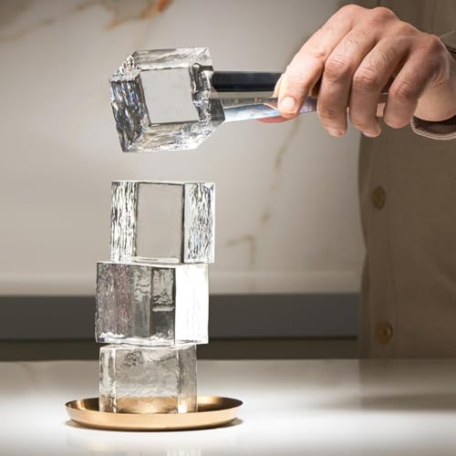 LEMONSODA Crystal Clear Ice Cube Maker Tray - Makes 8 2" Square Ice Cubes Mold for Whiskey, Scotch, and Cocktails - Premium Packaging - Image 3