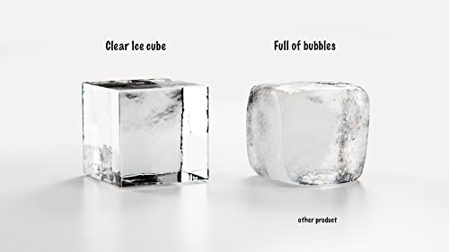 LEMONSODA Crystal Clear Ice Cube Maker Tray - Makes 8 2" Square Ice Cubes Mold for Whiskey, Scotch, and Cocktails - Premium Packaging - Image 4