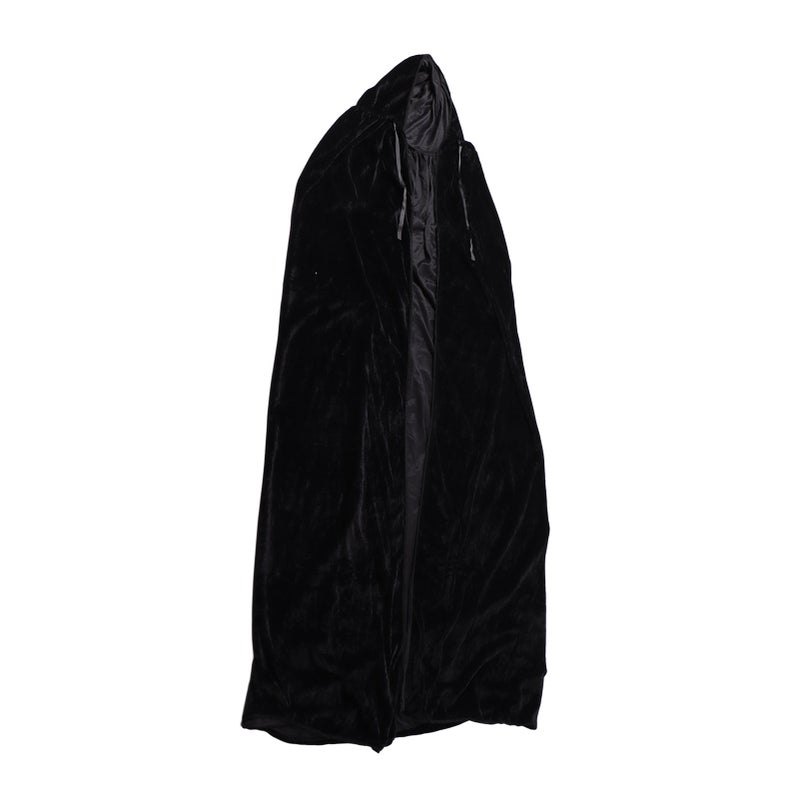 Hooded Cloak Large Witch Cape Black Velvet Comfortable to Wear Soft Touch Costume Cloak for Party Cosplay Roleplay - Image 1