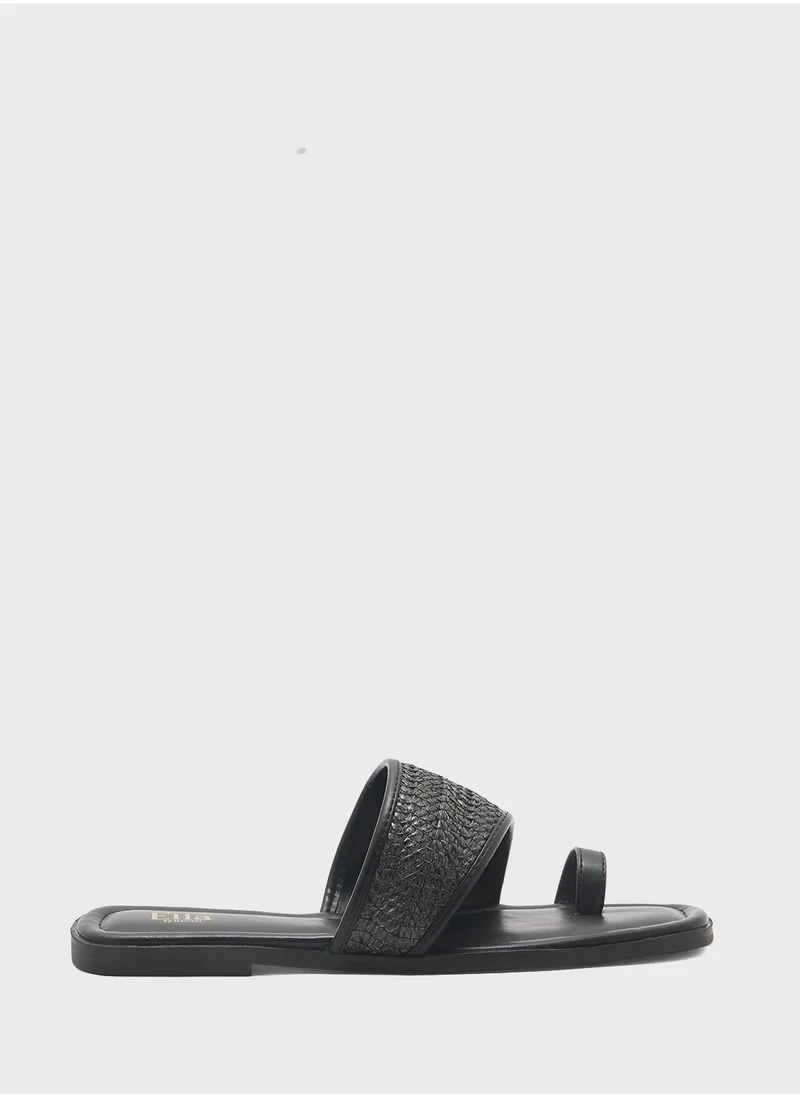 ايلا Raffia Flat Sandal