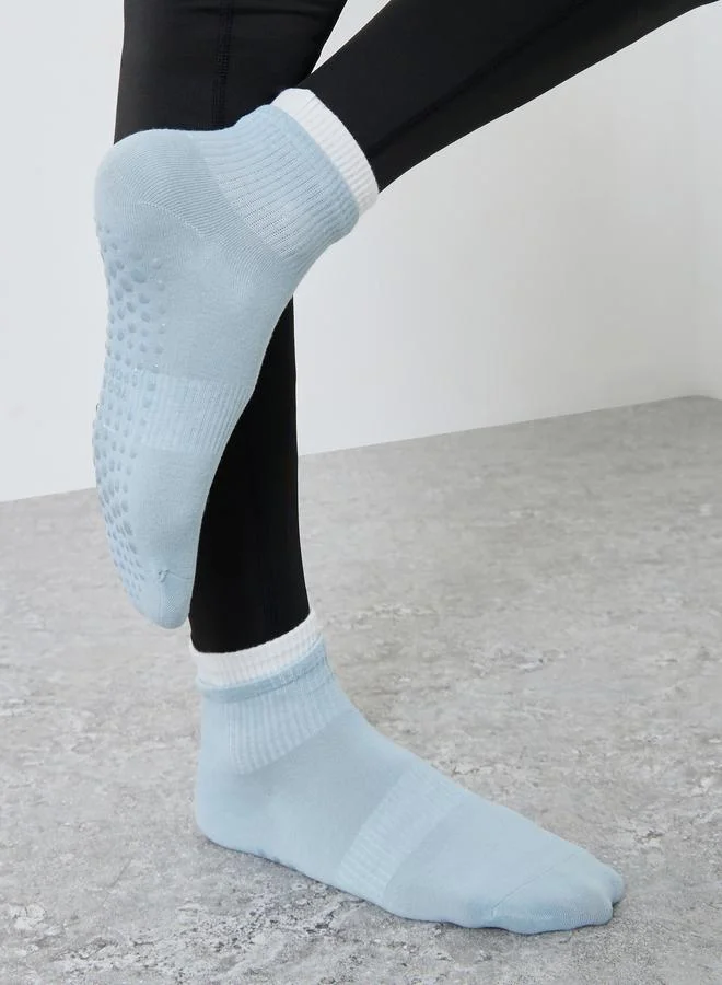 Styli Active Contrast Trim Silicon Pad Base Socks