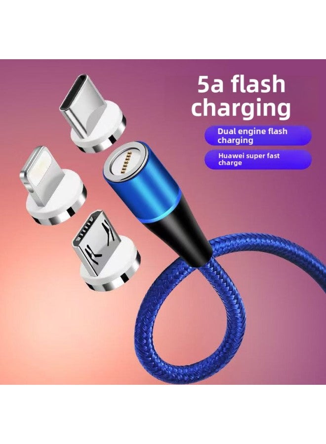 Single Contact  Strong Magnetic Suction Head Car Wireless Charging Bracket Mobile Phone Special Transfer-Color:Single Pin Data Cable  - Image 1