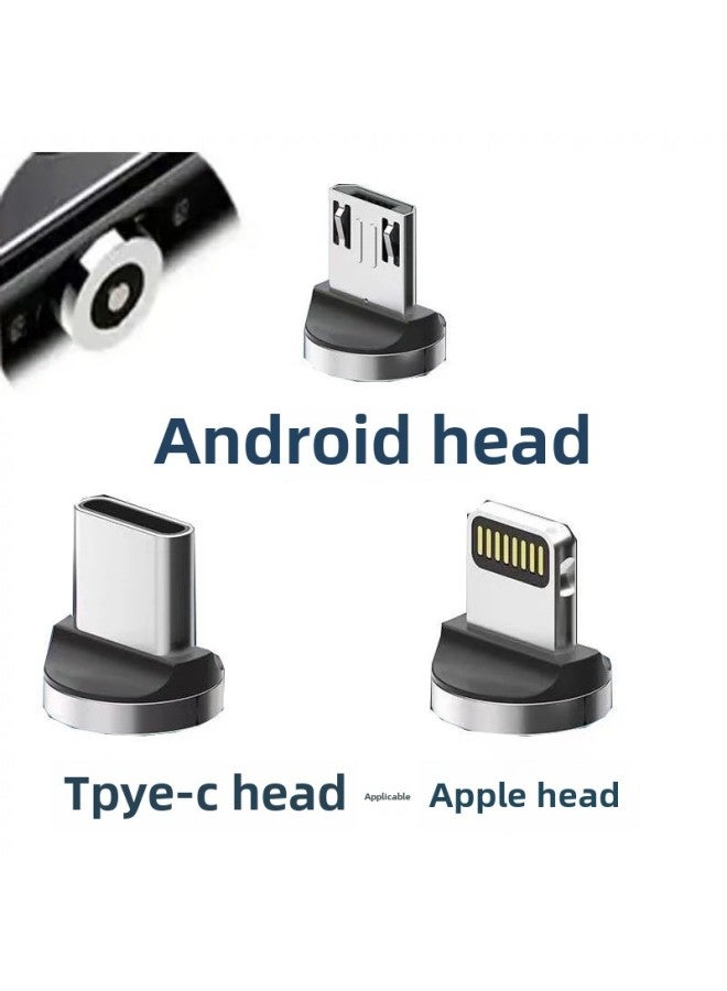 Single Contact  Strong Magnetic Suction Head Car Wireless Charging Bracket Mobile Phone Special Transfer-Color:Single Pin Data Cable  - Image 5