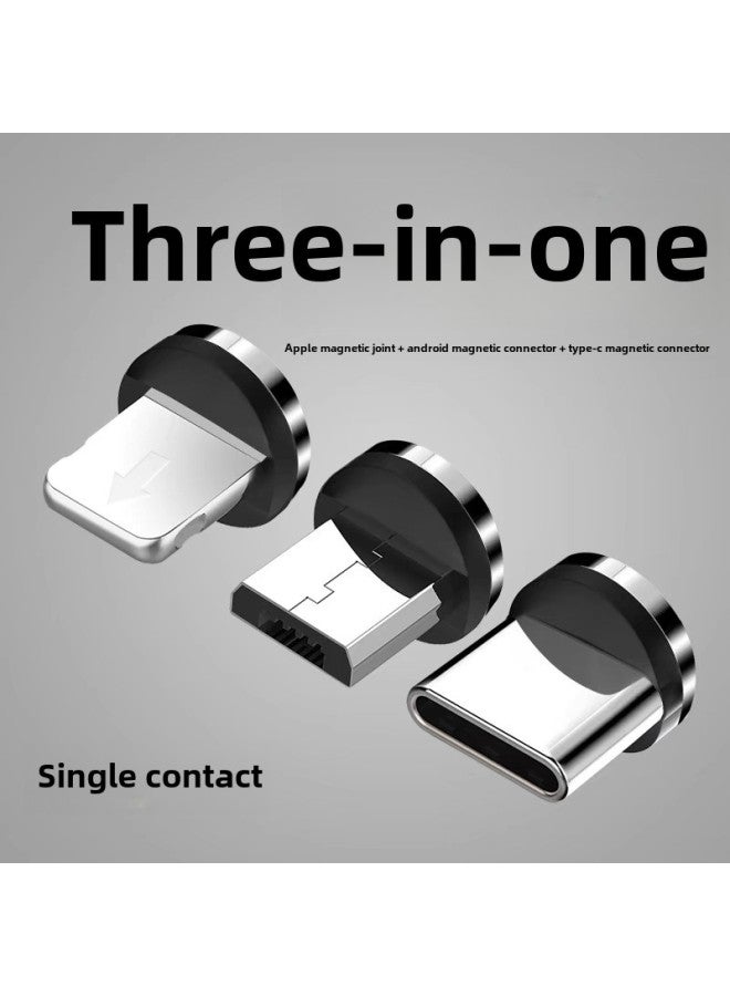 Single Contact  Strong Magnetic Suction Head Car Wireless Charging Bracket Mobile Phone Special Transfer-Color:Single Pin Data Cable  - Image 2