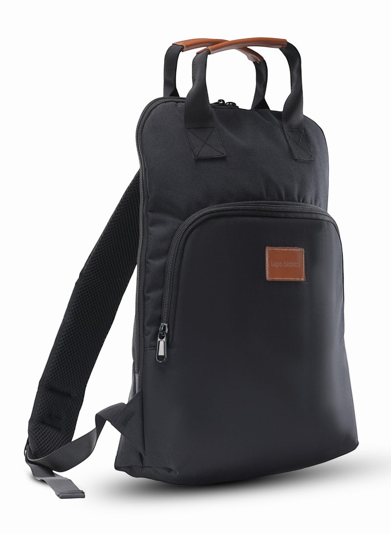 Lupo bianco Elegant Backpack - Black  - Image 2