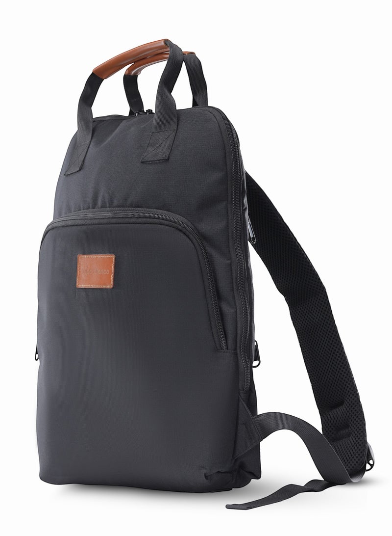 Lupo bianco Elegant Backpack - Black  - Image 3