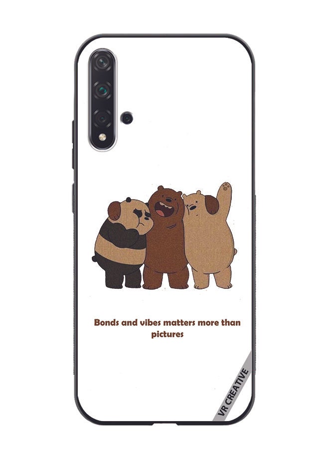 VR CREATIVE Protective Case Cover For Huawei Nova 5T Bonds And Vibes Matters More Than Pictures Design Multicolour - Image 1