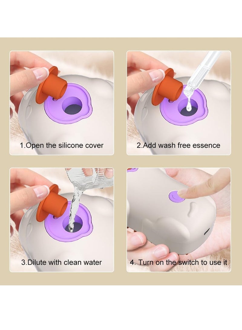 BIGTHREE Cat Steam Brush, 3 In 1 Electric Spray Cat Hair Brushes for Massage, Pet Grooming Comb Cat Steamer Brush for Massage, Steam Pet Brush for Removing Tangled and Loose Hair - Image 5