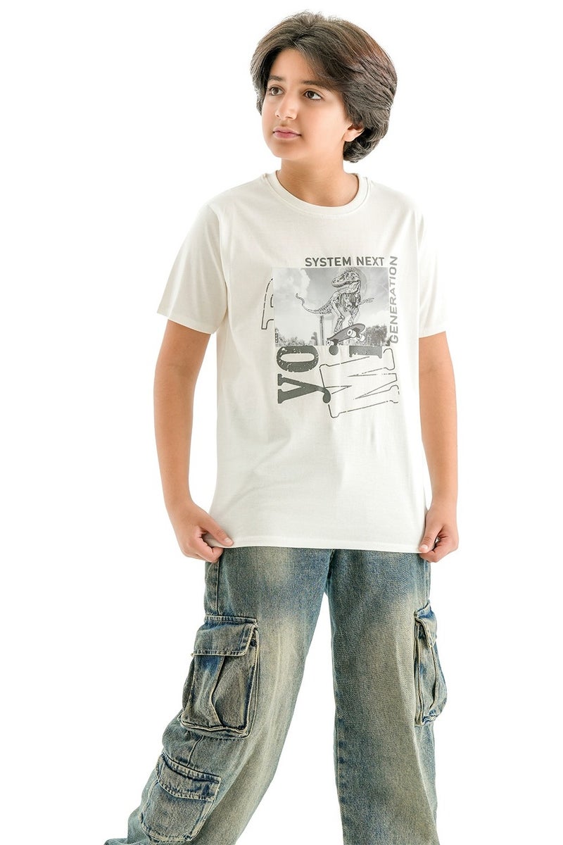 JOCKEY Boy Dinasour Printed Summer SS T-shirt