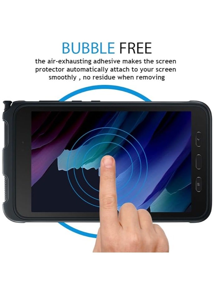 erorex Screen Protector compatible with Samsung Galaxy Tab Active3, 9H Hardness Tempered Glass Film [HD Full Coverage][Easy Installation] Samsung Galaxy Tab Active 3 8.0" T570 - T575  - Image 2
