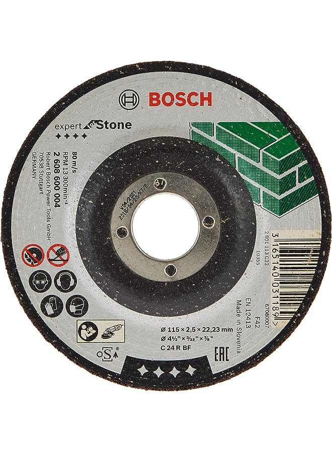 BOSCH Stone Cutting Disc, 4½", Depressed - Image 1
