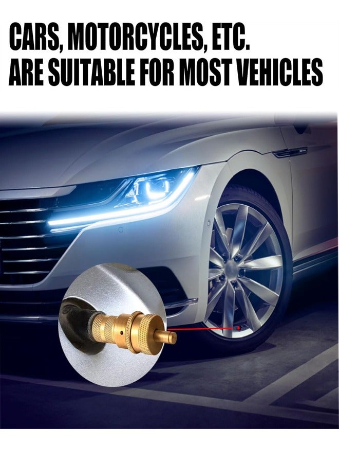 Car Air Tire Deflators Kit, Automatic Tire Deflators Kit, 6-30 PSI Adjustable Tire Deflator Valve with Bag, Air Down Tire Deflators Offroad Accessories with 4 Valve Stem Caps for Jeep Car Motorcycle - Image 5