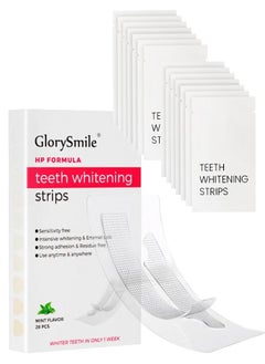GlorySmile 28 Pcs Teeth Whitening Strips for Teeth Whitening Fast Remove Years of Stains Professional Whitening Strips for Teeth Sensitive No Slip Teeth Whitening Strips  - Image 1