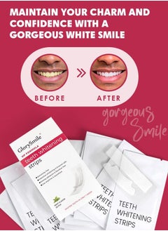 GlorySmile 28 Pcs Teeth Whitening Strips for Teeth Whitening Fast Remove Years of Stains Professional Whitening Strips for Teeth Sensitive No Slip Teeth Whitening Strips  - Image 2