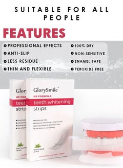 GlorySmile 28 Pcs Teeth Whitening Strips for Teeth Whitening Fast Remove Years of Stains Professional Whitening Strips for Teeth Sensitive No Slip Teeth Whitening Strips  - Image 4