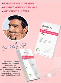 GlorySmile 28 Pcs Teeth Whitening Strips for Teeth Whitening Fast Remove Years of Stains Professional Whitening Strips for Teeth Sensitive No Slip Teeth Whitening Strips  - Image 5