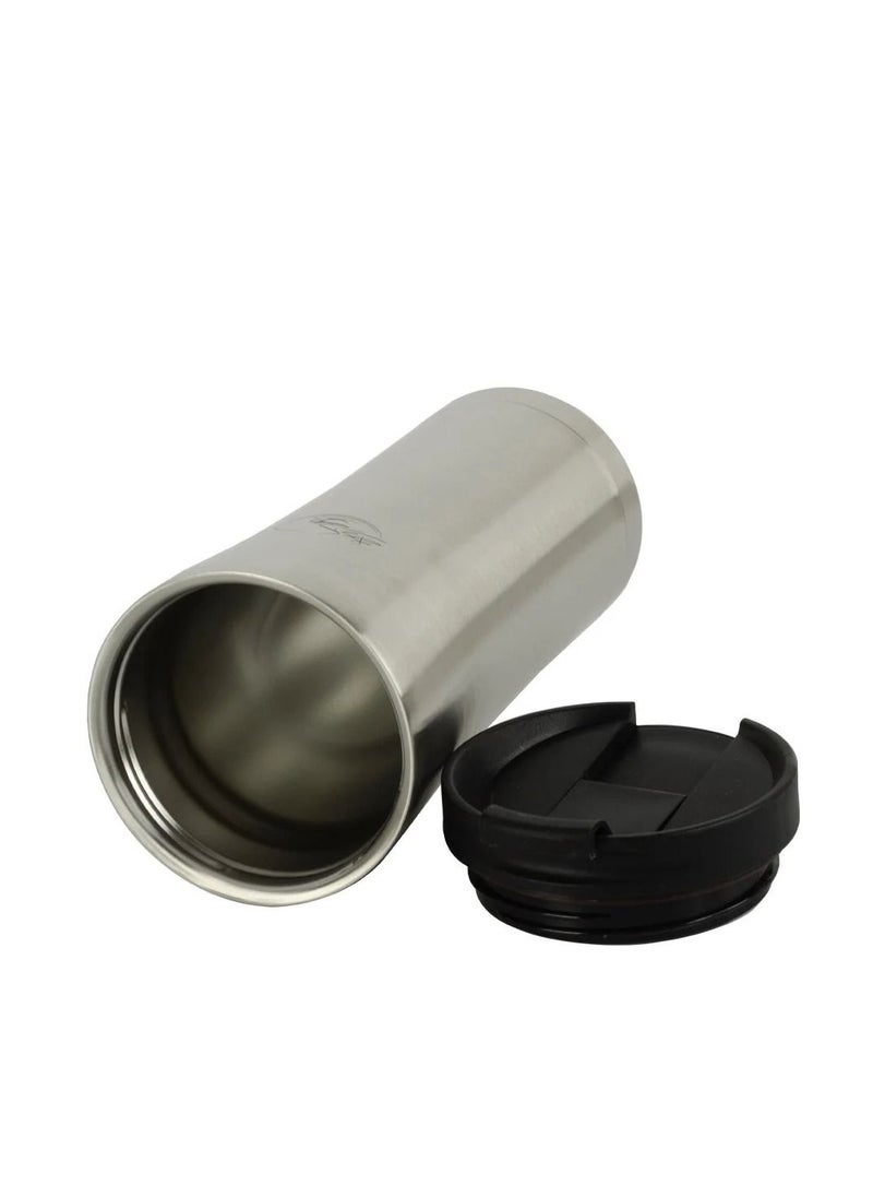 BASURRAH Vacuum Thermos Mug , Steel, Silver 400ML  - Image 4