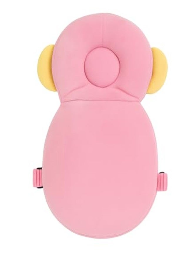 PRISCILLA Baby Toddlers Kids Child Head Back Safety Protector Pad Cushion Pillow with Straps (Pink) - Image 4