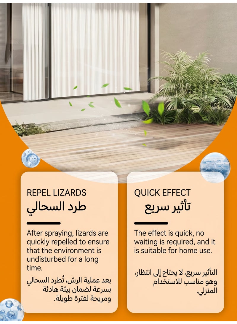 السمك اليهودي رذاذ طارد الوزغ الطبيعي - مكافحة الحشرات المتعددة مع تأثير طويل الأمد | آمن غير سام للمطابخ/المنازل | مقاومة الصراصير والنمل والعناكب بتطبيق سريع - Image 5