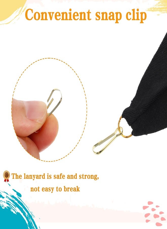AojSup 100 Pcs Medal Ribbons Award Neck Ribbon with Snap Clips, 32" Neck Ribbons for Medals, Black Medal Lanyards for Awards, Durable Polyester Ribbon for Competitions Sports Party Achievement - Image 3