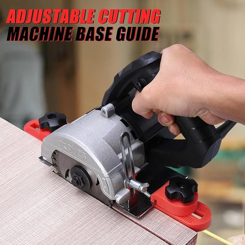 Red Circular Saw Guide Precision Cutting Base Guide Milling Positioning Clamp Attachment - Image 4