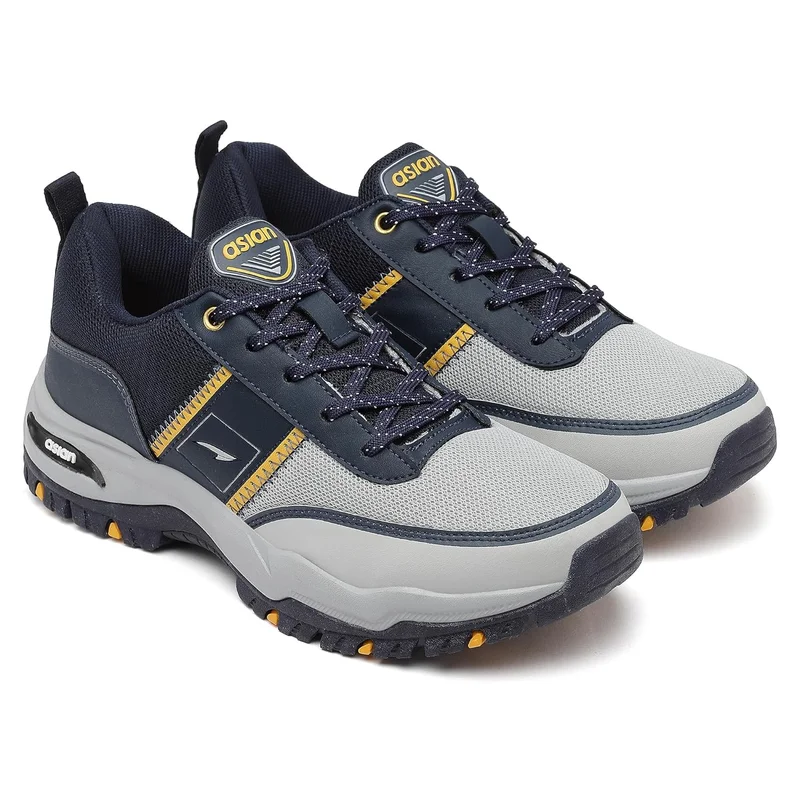 Asian Navy Mustard Sports Shoes for Men and Boys